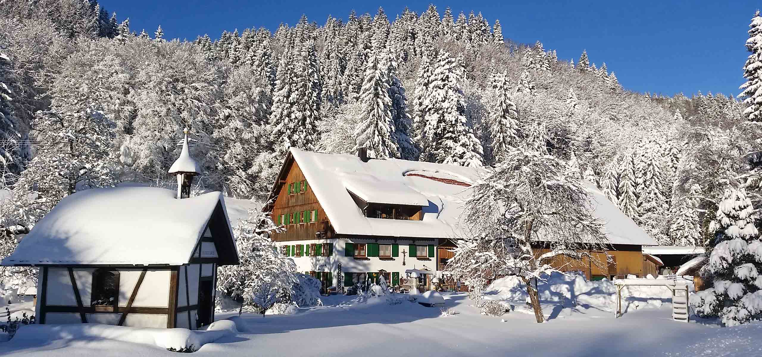 Unser Haus im Winter